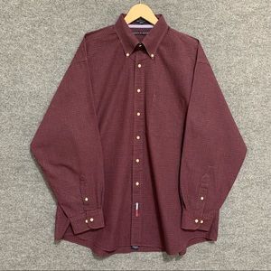 TOMMY HILFIGER Mens Shirt Long Sleeve 100% Cotton Sz 17.5 34-35